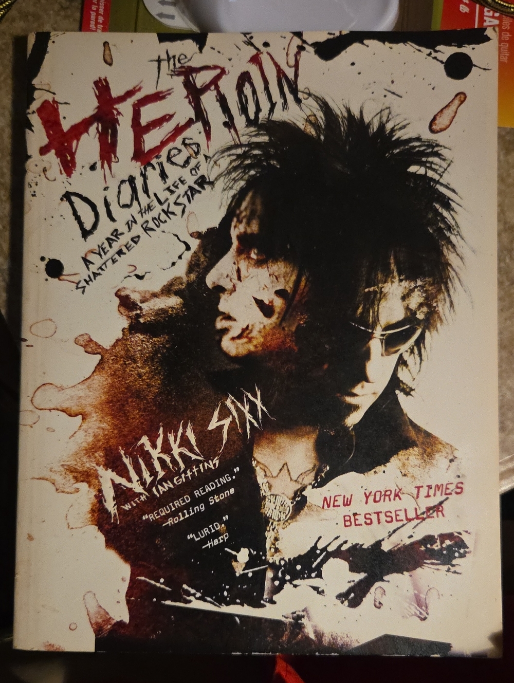 The Heroin Diaries by Nikki Sixx - White/Black Cover Art